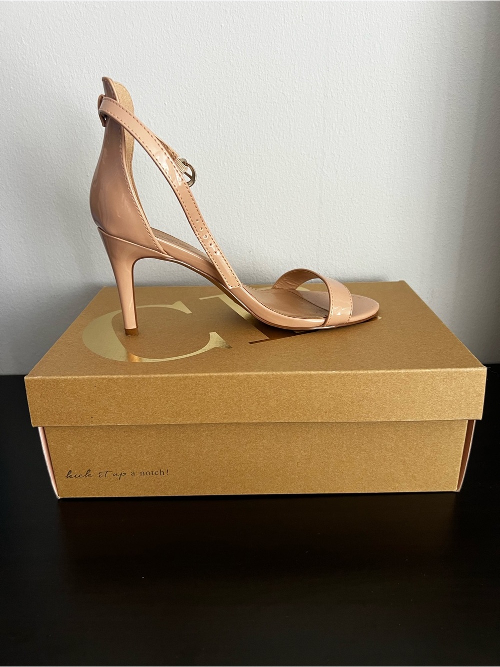 Charlotte Russe Blush Ankle-Strap Heels